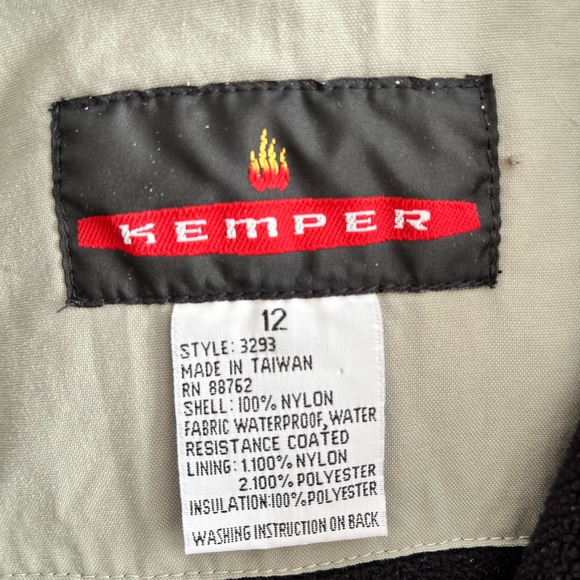 KEMPER army green camo coat boys jacket size 12 - Picture 9 of 10